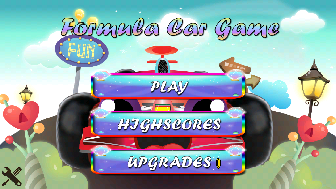 Preview of Android Formula Car Game and Formula Car Game for iOS